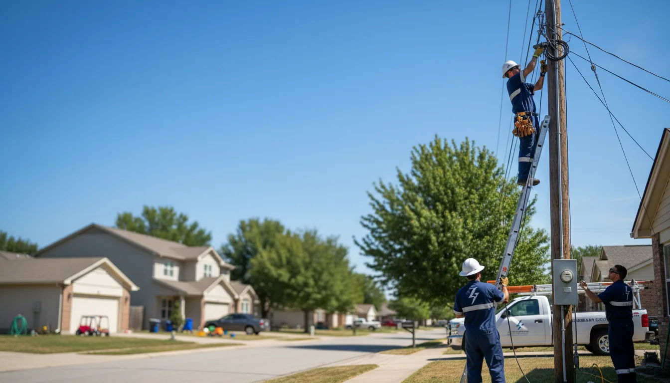 Residential electrician providing installation services in Matfield Green, KS